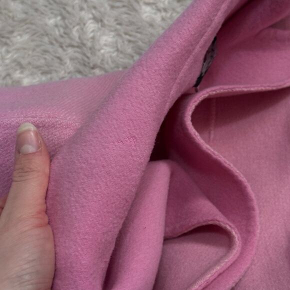 Vintage 80s Jôn Tailored Flocked Wool Knit Blazer Jacket Collared Candy Pink - Picture 14 of 14